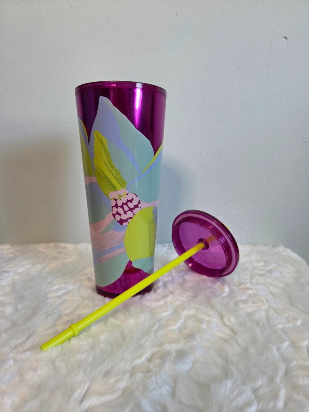 Starbucks 24oz Tumbler Spring Easter 2024 Purple Dichroic Magnolia NWT